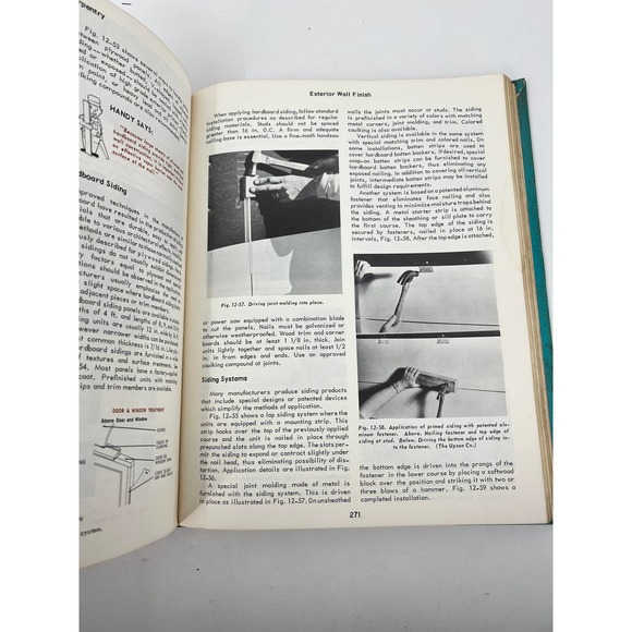 Modern Carpentry Book by Willis H. Wagner 1973 Vintage Hard Cover Education - Picture 6 of 12